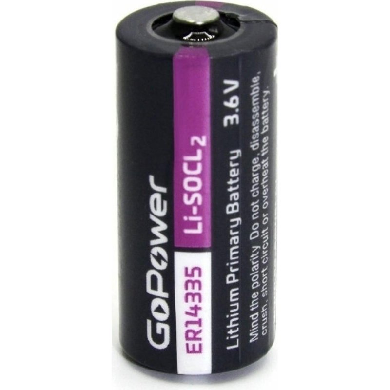 превью Батарейка GoPower 14335 2/3AA PC1 Li-SOCl2 3.6V (1/10/500)
