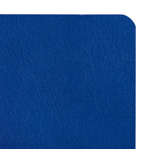 Блокнот А5 (130×210 мм), BRAUBERG ULTRA, под кожу, 80 г/м2, 96 л., клетка, темно-синий