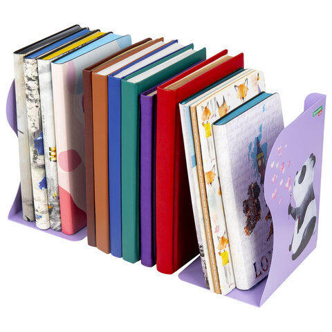 Подставка-держатель для книг и учебников BRAUBERG KIDS «Panda»раздвижнаяметаллическая238064