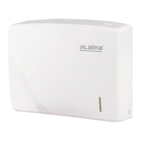 превью Диспенсер для полотенец LAIMA PROFESSIONAL ORIGINAL (Система H2), Interfold, белый, ABS-пластик, 605759