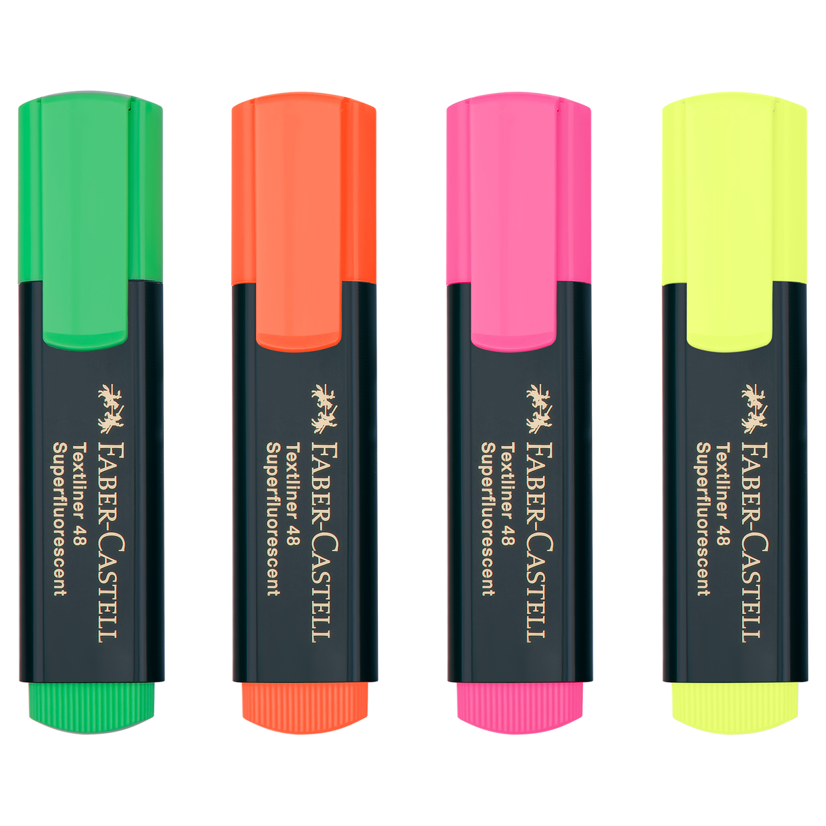 Набор текстовыделителей Faber-Castell «48» 04цв., 1-5мм, картон. уп. 