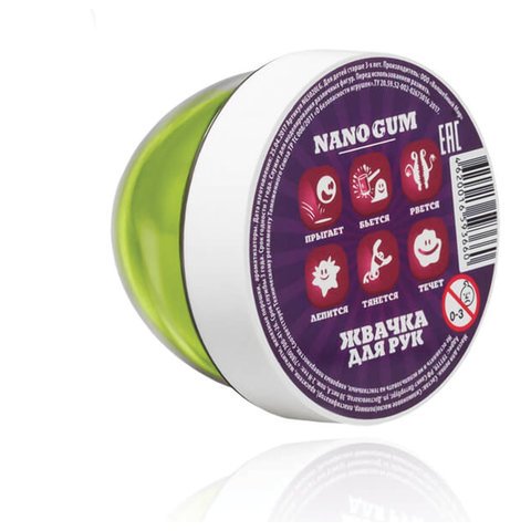 Жвачка для рук «Nano gum», аромат яблока, 50 г, ВОЛШЕБНЫЙ МИР