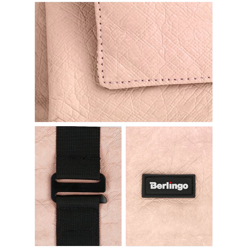 Рюкзак Berlingo Trends «Eco pink» 36×28.5×13см, 1 отделение, тайвек