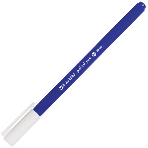 Ручка гелевая BRAUBERG «Matt Gel», СИНЯЯ, корпус soft-touch, узел 0.5 мм, линия 0.35 мм