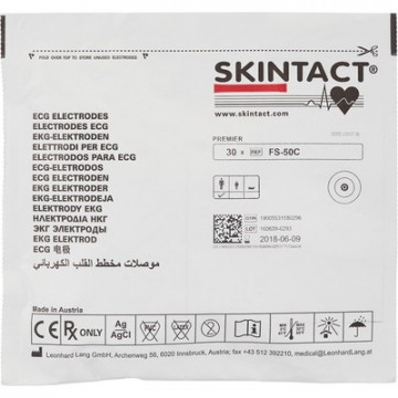 превью Электроды для ЭКГ однораз. D 50 пена, ж. гель, д/МРТ, Skintact FS-50С, 30 шт