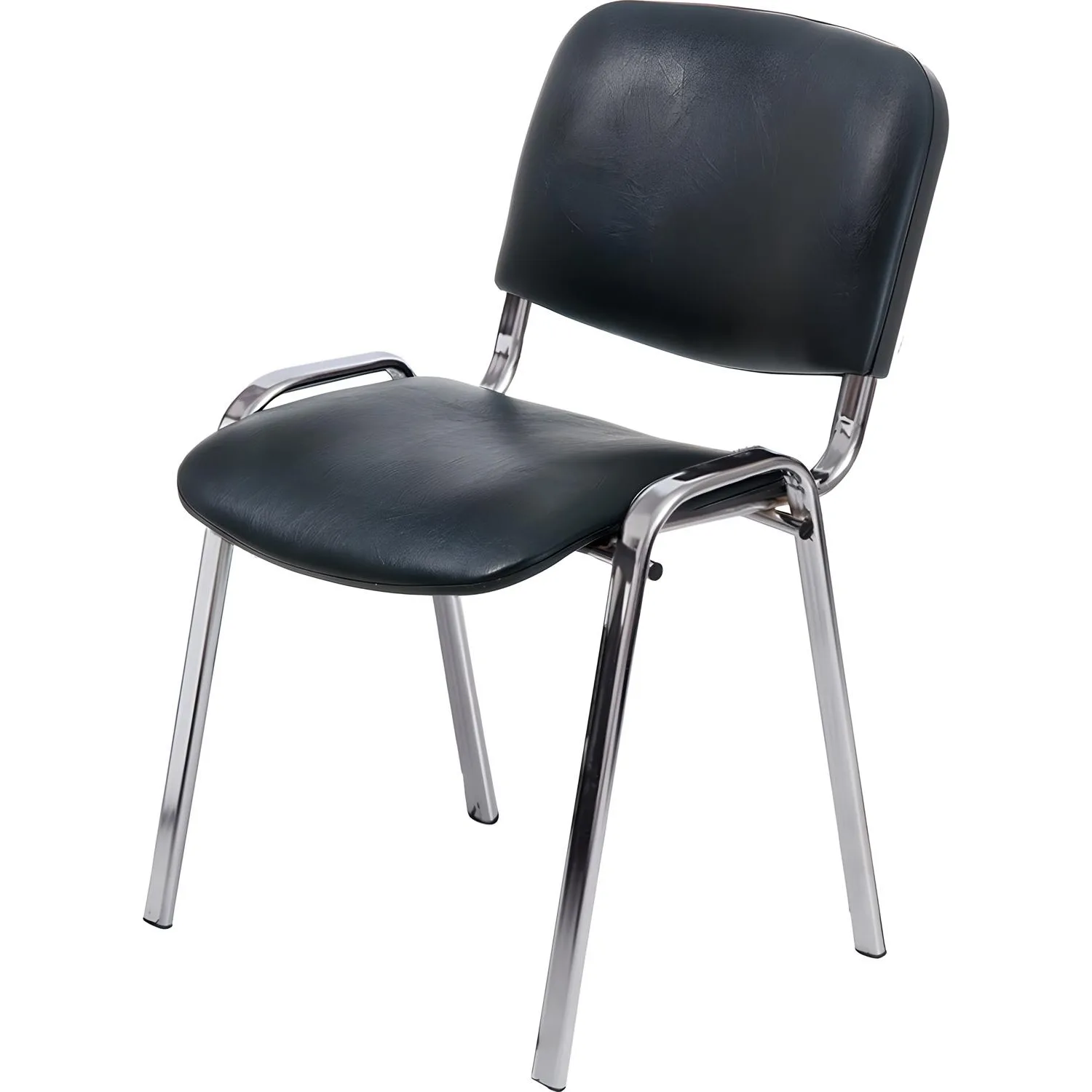 превью Стул офисный Easy Chair Изо чёрный (искусственная кожа, металл) (1397324)