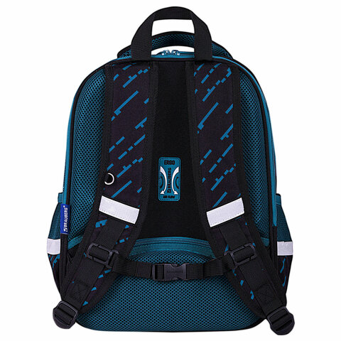 Ранец BRAUBERG FIT, 2 отделения, «Super car», 38×27х14 см