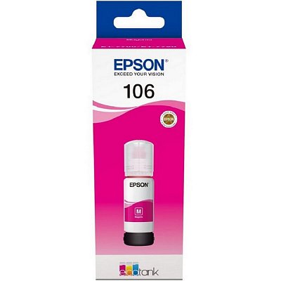 Контейнер с чернилами Epson 106 T00R3 C13T00R340 пурпурный оригинальный