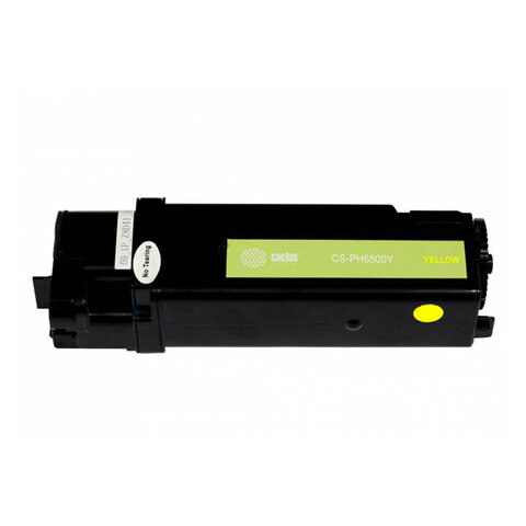 Картридж лазерный CACTUS (CS-PH6500Y) для XEROX Phaser 6500/WC6505, желтый, ресурс 2500 стр. 