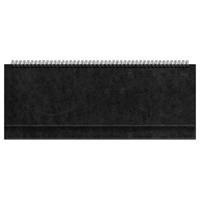 Планинг недатированный, 56л., 330×130мм, BG, кожзам «Nebraska. Black», черный
