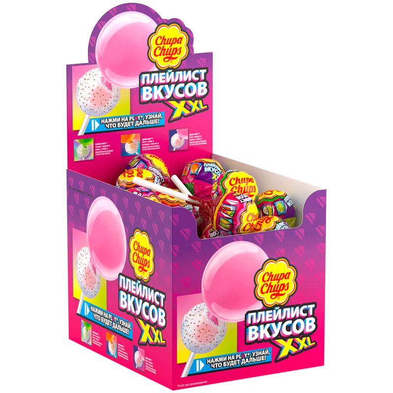 превью Карамель Chupa Chups «XXL плейлист вкусов», 29г, дисплей