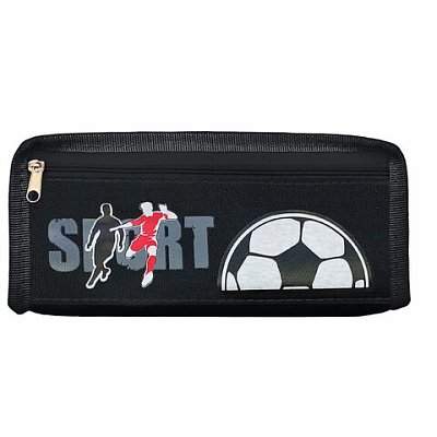 Пенал ЮНЛАНДИЯ ЮНИОР, 2 отделения, полиэстер, Sport, 21×8х6 см