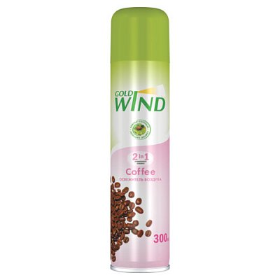 Освежитель воздуха аэрозольный 300 мл, GOLD WIND «Cofee», СИБИАР