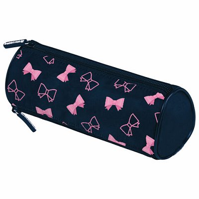 Пенал мягкий BRAUBERG, 3 отделения, нейлон, 21×7х7 см, Elegant bow