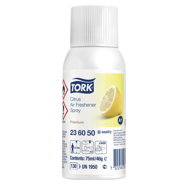 Картридж аэрозольный TORK (Система А1) Premium, 75 мл, цитрус