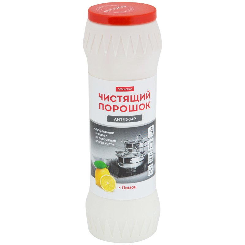 превью Средство чистящее OfficeClean Professional «Антижир »Лимон", порошок, 400г