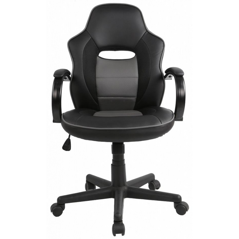 Кресло игровое Easy Chair 659 TPU черное/серое (искусственная кожа/пластик)