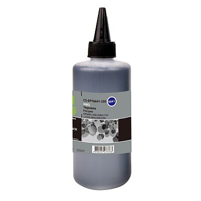 Чернила совм. Cactus EPT6641-250 черный для Epson L100/L110/L120/L132/L200/L210/L222/L300/L312/L35 (250мл)