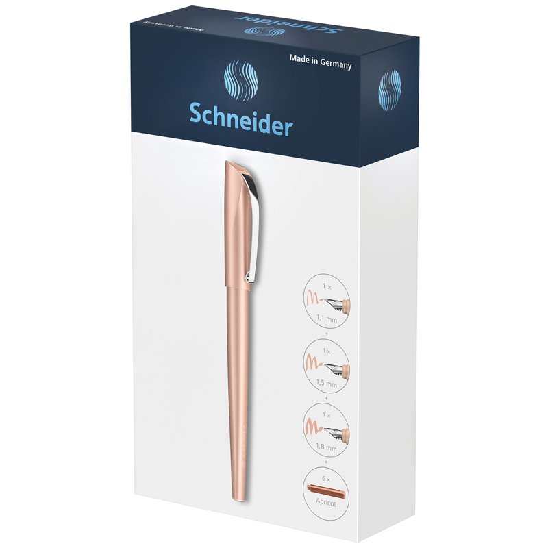 Подарочный набор Schneider «Callissima Абрикос», перьевая ручка, наконечник 1.5мм, наконечник 1.8мм