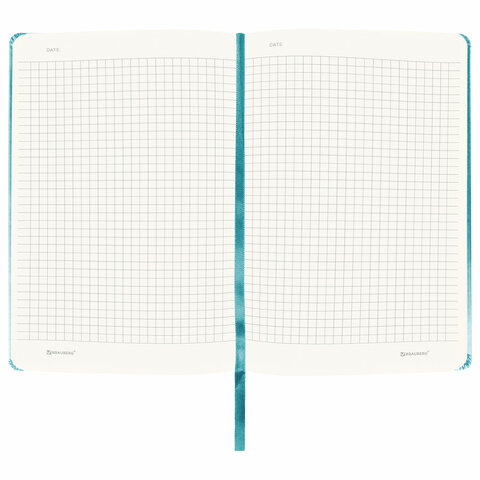 Блокнот А5 (130×210 мм), BRAUBERG ULTRA, балакрон, 80 г/м2, 96 л., клетка, бирюзовый