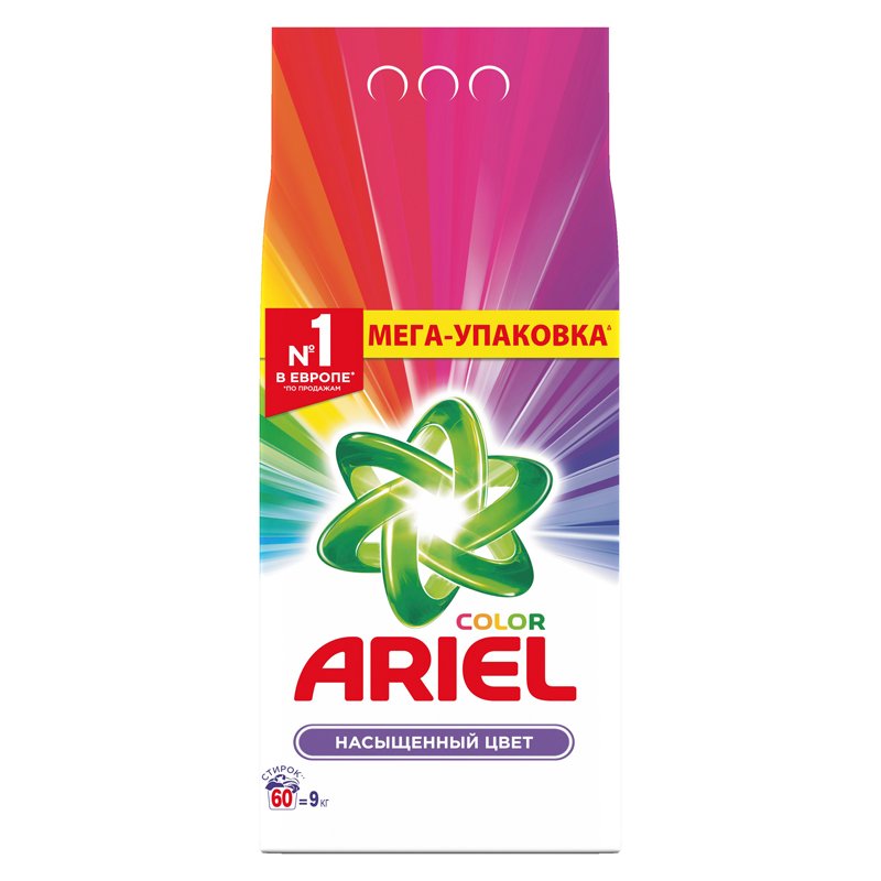 Стиральный порошок-автомат 9 кг, ARIEL (Ариэль) Color арт. 58795 ...