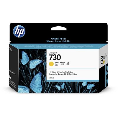 Картридж струйный HP 730 P2V64A желтый оригинальный