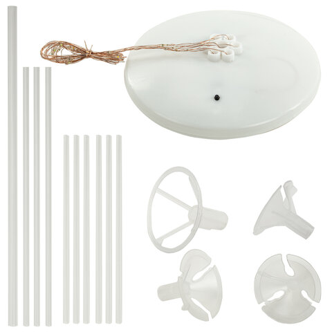 Подставка с LED для 7 воздушных шаров, высота 75 см, пластик, BRAUBERG KIDS