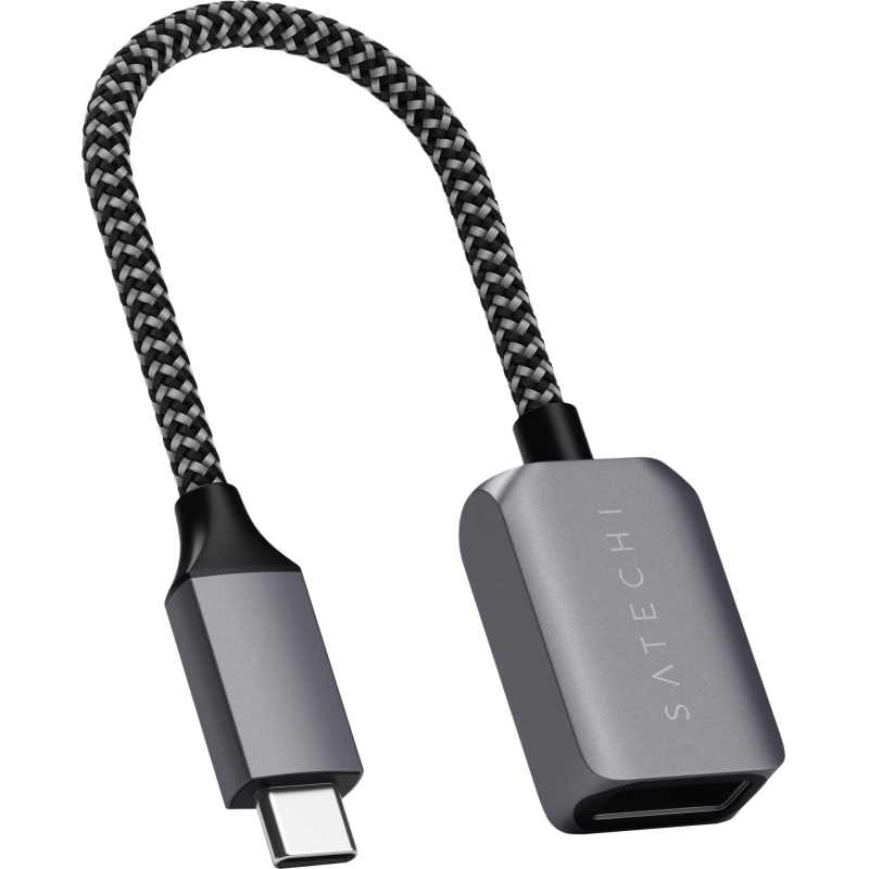 Кабель адаптер Satechi USB-C to USB 3.0. Цвет серый космос
