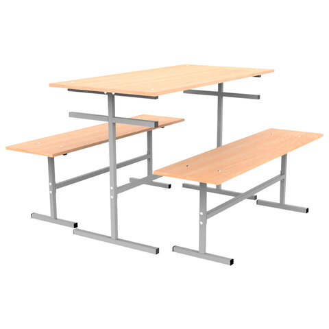 Скамья на 3 места «ССТ 1500»1500×300х420 ммкаркас металлсиденье ЛДСП бук