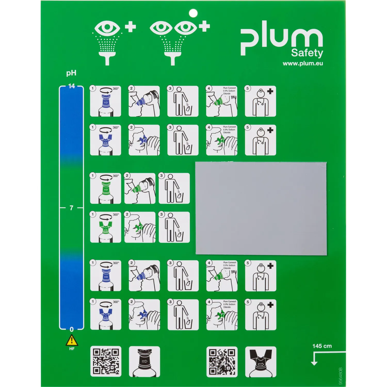 Комплект для промывки глаз Plum Eyewash 500мл+pH Neutral 200мл 4789 (6492)