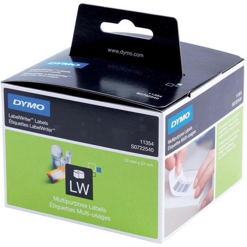 Картридж для этикет-принтеров DYMO Label Writer 400 (этикетки 57x32 мм, легкоудаляемые, 1000 шт. в рулоне)