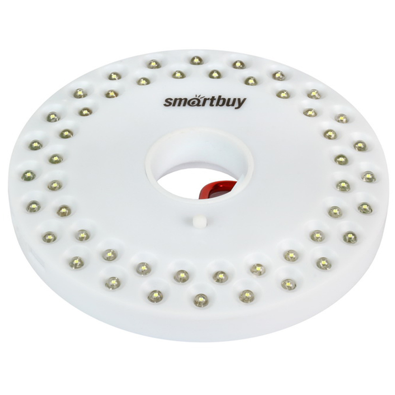 превью Фонарь Smartbuy SBF-8254-W, с карабином для подвешивания, светодиодный, 48 LED, 3AA (не в комплекте)