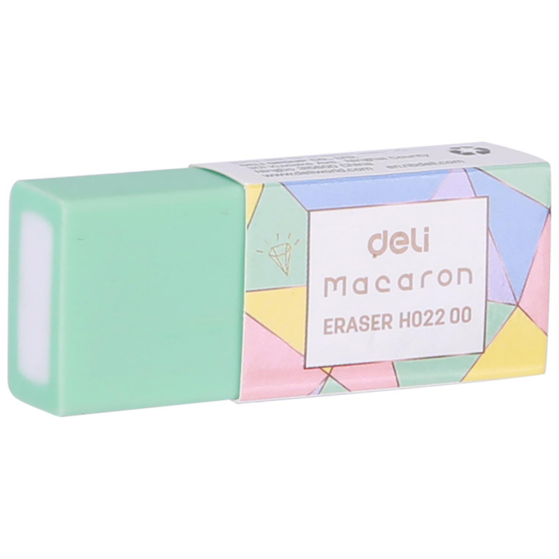Ластик Deli Macaron ПВХ прямоугольный 50×20×10 мм