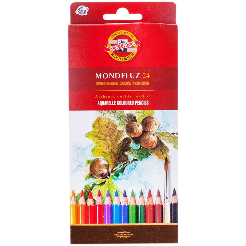 Карандаши цветные Koh-I-Noor Mondeluz 3718 (24 цвета)