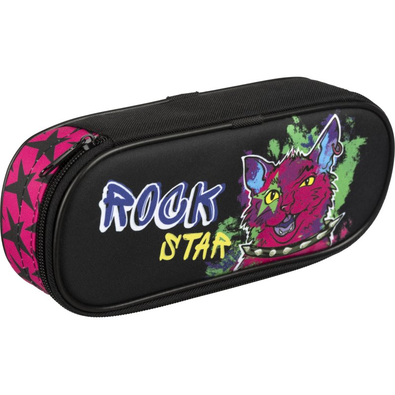 Пенал Комус Класс Rock Star, ткань, 220×90х50 мм, ПМК 37-20