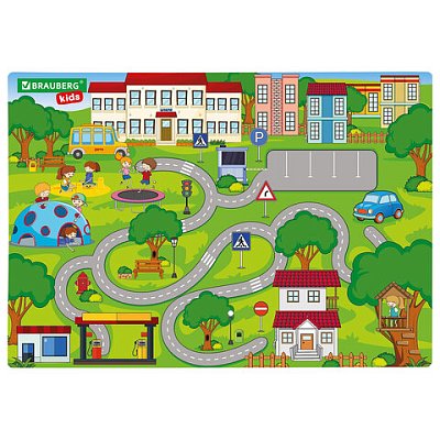 Настольное покрытие BRAUBERG KIDS, А3+, пластик, 46×33 см, «Лабиринт»