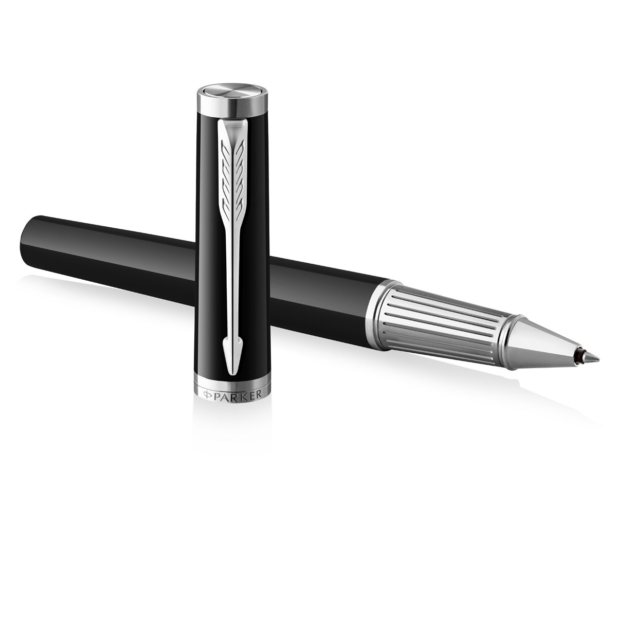 Ручка-роллер Parker «Ingenuity Black CT» черная, 0.5мм, подарочная упаковка