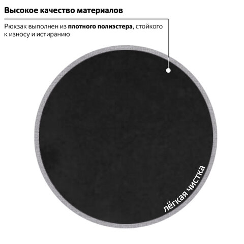 Рюкзак BRAUBERG для старшеклассников/студентов/молодежи, «Вихрь», 35 литров, 45×28×18 см
