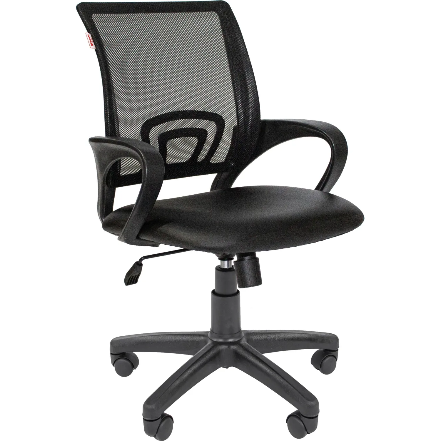 Кресло офисное Комус Мебель (Easy Chair) 304 чёрное (экокожа/сетка, пластик)
