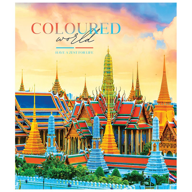 Тетрадь 80л., А5, линия ArtSpace «Путешествия. Coloured world»
