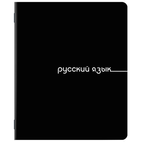 Тетради предметные, КОМПЛЕКТ 5 ПРЕДМЕТОВ, 48 л., обложка картон, BRAUBERG «BLACK»