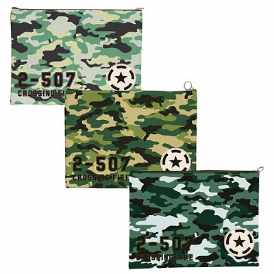 Папка для тетрадей ПИФАГОР А4, 1 отделение, ПВХ, на молнии, ассорти «Camouflage», 32×23 см
