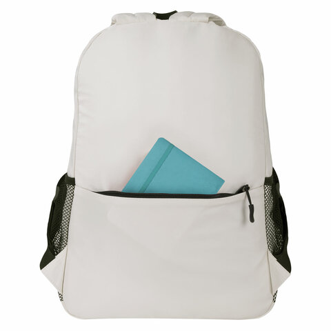 Рюкзак BRAUBERG ULTRA универсальный, карман-антивор, бежевый, 42×30х14 см