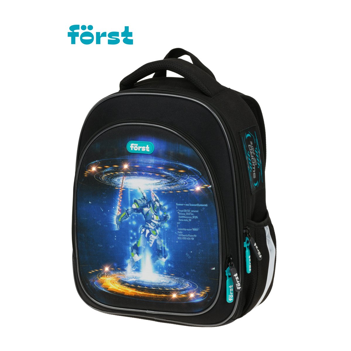 Ранец Först F-LIGHT «Neo future» 37×28×16см, 2 отделения, 2 кармана, анатомическая спинка