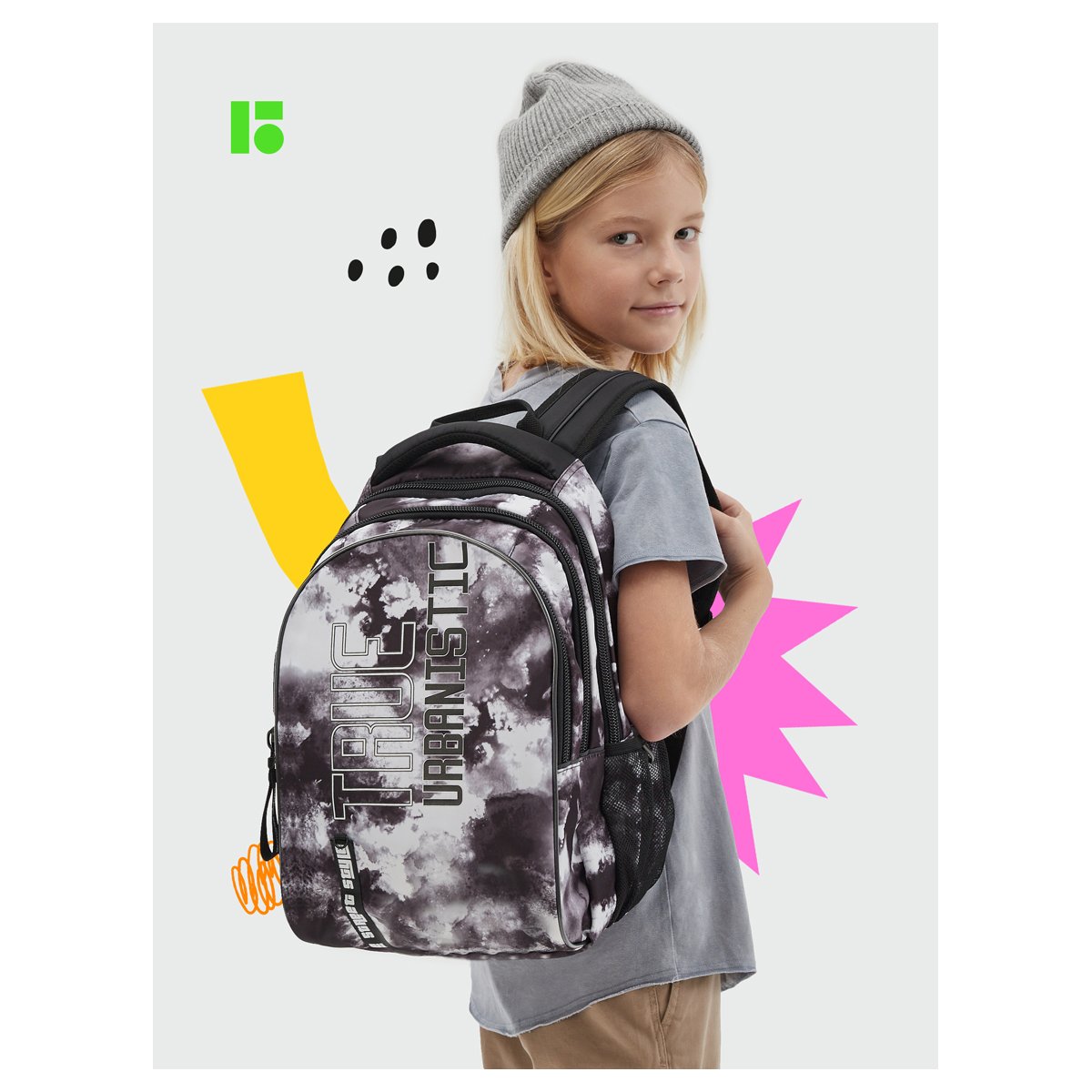 Рюкзак Berlingo inStyle «Urban» 41×27×20 см, 3 отделения, 2 кармана, эргономичная спинка