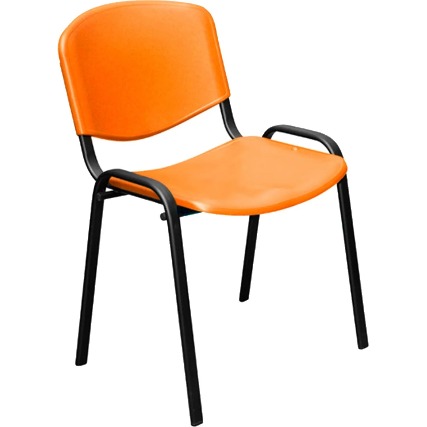 Стул офисный Easy Chair Изо оранжевый (пластик, металл) (573680)