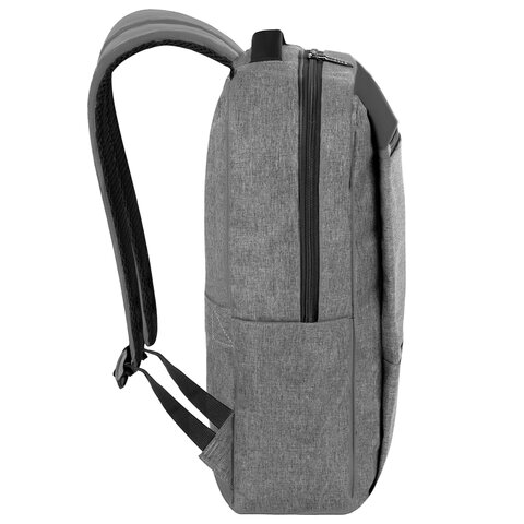 Рюкзак HEIKKI PANEL (ХЕЙКИ), отделение для ноутбука, USB-порт, серый, 44×30x13 см