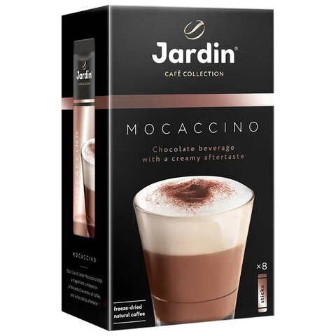 Кофе порционный растворимый Jardin 3 в 1 Mocaccino 8 пакетиков по 18 г ...
