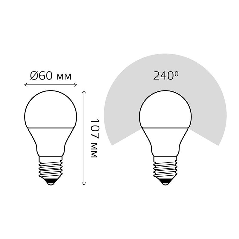 Лампа светодиодная Gauss LED Elementary 10 Вт E27 грушевидная 4100 K нейтральный белый свет