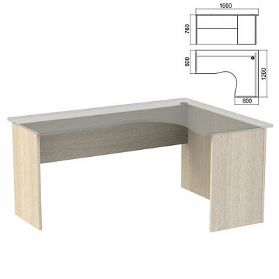 Стол компактный ЧАСТЬ 2 «Арго»1600×1200х760 ммправыйясень шимо